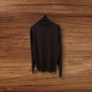 Men's Black Turtleneck Sweater